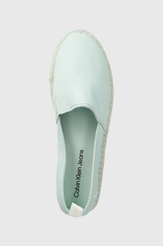 Calvin Klein Jeans espadryle PLATFORM ESPADRILLE ML BTW niebieski YW0YW01378