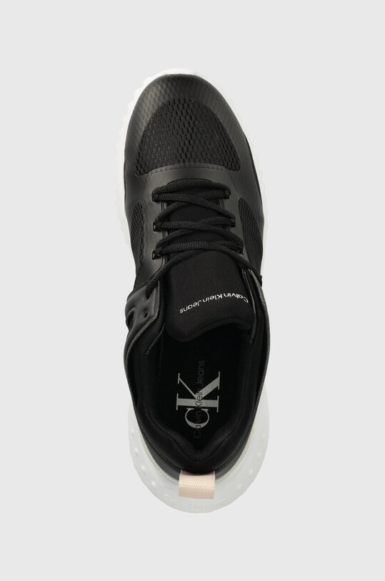 Αθλητικά Calvin Klein Jeans EVA RUNNER LOW LACE MIX IN MET μαύρο YW0YW01382