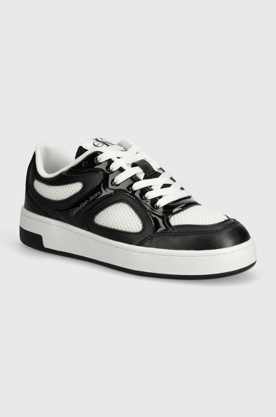 Tenisice Calvin Klein Jeans BASKET CUPSOLE LOW MIX IN MET sintetički crna YW0YW01387