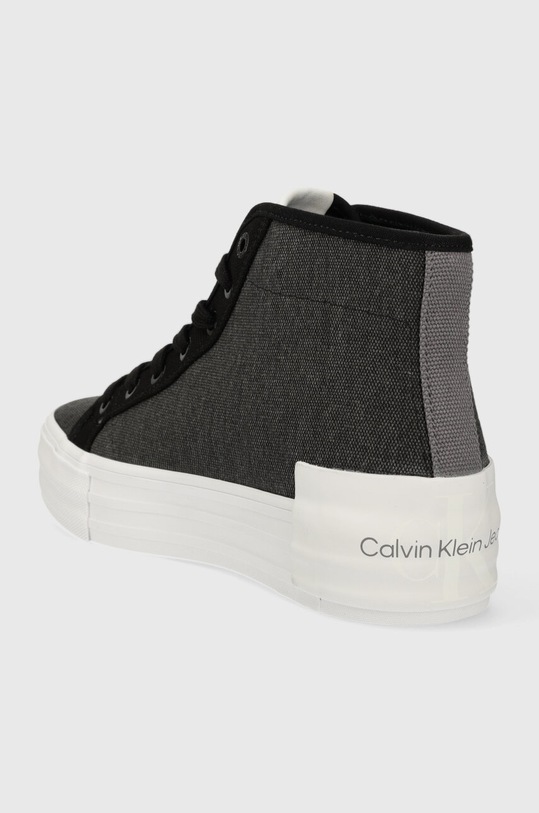 Boty Kecky Calvin Klein Jeans BOLD VULC FLATF MID CS ML BTW YW0YW01392 černá