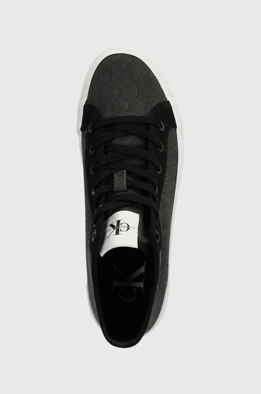 Kecky Calvin Klein Jeans BOLD VULC FLATF MID CS ML BTW černá YW0YW01392