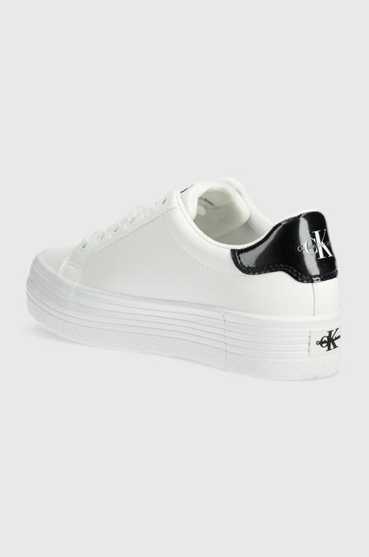 Obuwie Calvin Klein Jeans sneakersy BOLD VULC FLATF LACE LTH MET YW0YW01393 biały