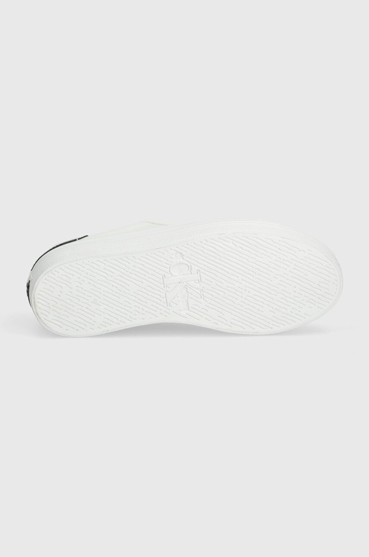 Calvin Klein Jeans sneakersy BOLD VULC FLATF LACE LTH MET YW0YW01393 biały