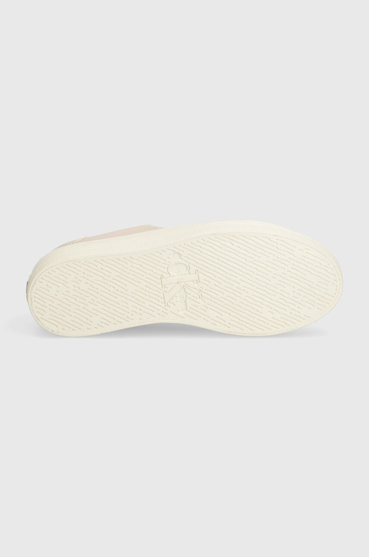 Calvin Klein Jeans sneakersy BOLD VULC FLATF LACE LTH MET YW0YW01393 różowy