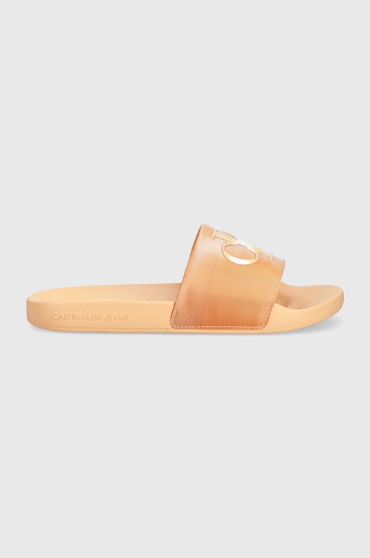 Шльопанці Calvin Klein Jeans SLIDE TPU JELLY MG WN YW0YW01402 помаранчевий SS24