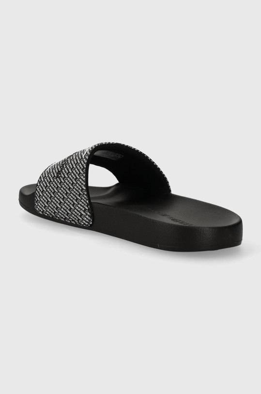 Calvin Klein Jeans papucs SLIDE AOP WN fekete YW0YW01407