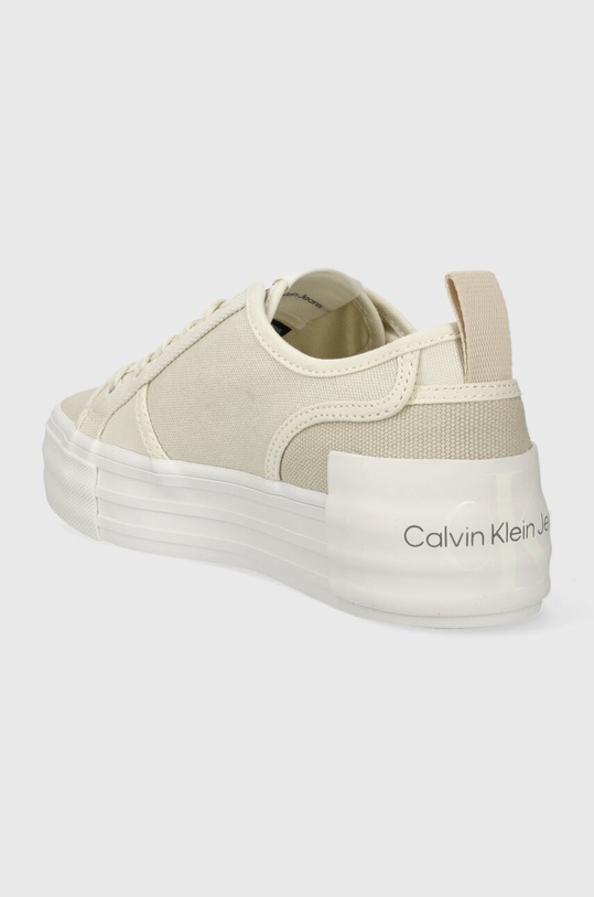 Obuwie Calvin Klein Jeans tenisówki BOLD VULC FLATF LOW CS ML BTW YW0YW01412 beżowy