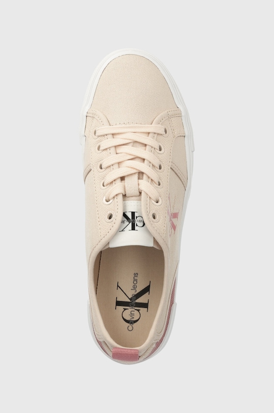Calvin Klein Jeans tenisówki BOLD VULC FLATF LOW CS ML BTW różowy YW0YW01412