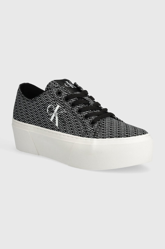 Calvin Klein Jeans tenisówki FLATFORM+ CUPSOLE LOW LACE CS MR platforma czarny YW0YW01420