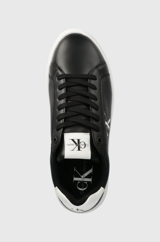 Tenisky Calvin Klein Jeans BOLD PLATF LOW LACE LTH ML MET čierna YW0YW01431
