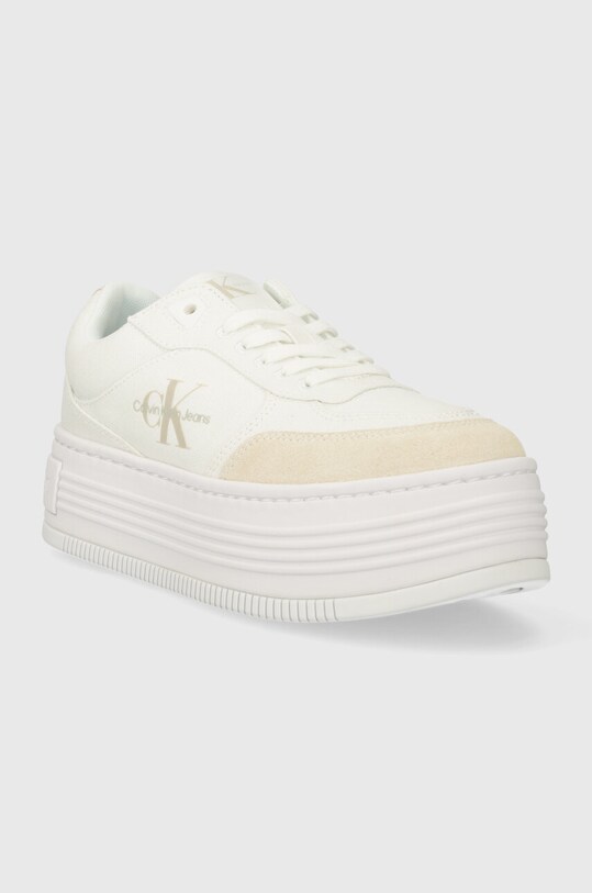 Calvin Klein Jeans sneakers BOLD PLATF LOW LACE MIX ML BTW YW0YW01433 alb SS24