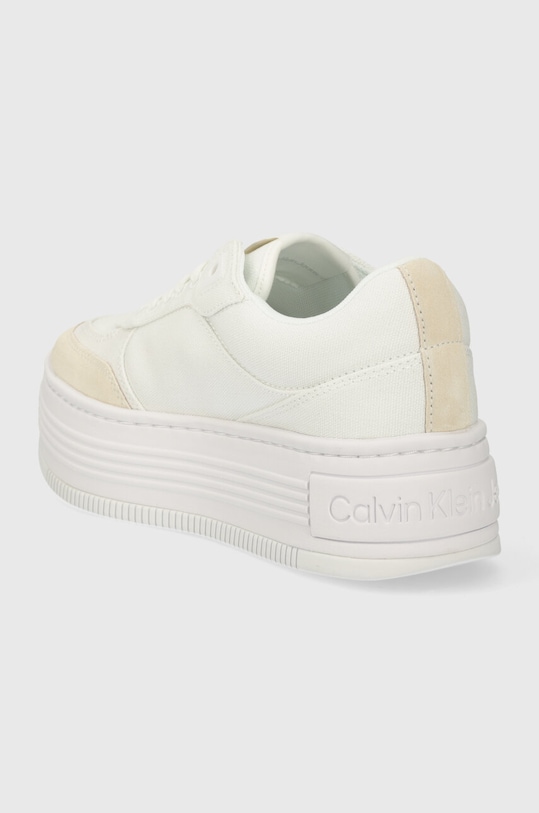 Încălțăminte Calvin Klein Jeans sneakers BOLD PLATF LOW LACE MIX ML BTW YW0YW01433 alb