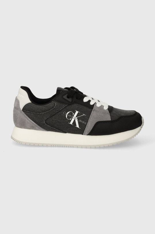 Кросівки Calvin Klein Jeans RUNNER LOW LACE MIX ML BTW синтетичний чорний YW0YW01436