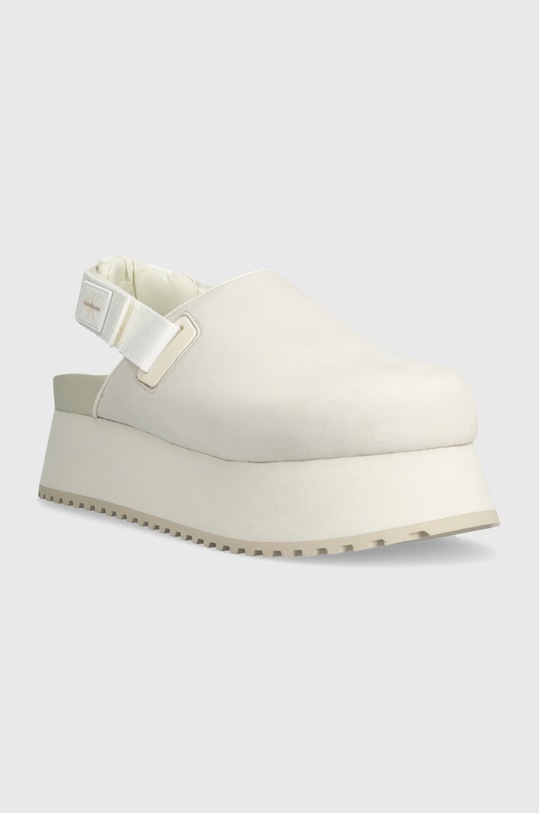 Natikači Calvin Klein Jeans SLING CLOSE TOE FLATFORM BTW YW0YW01439 bež SS24
