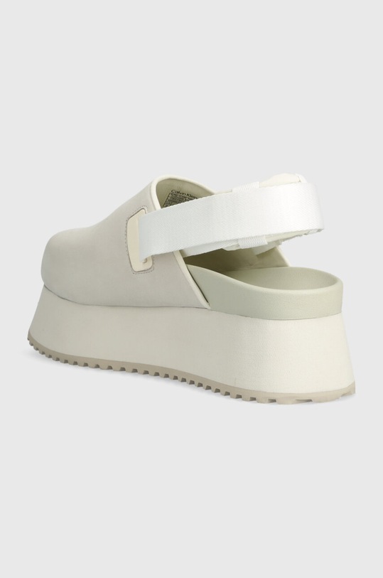 Obutev Natikači Calvin Klein Jeans SLING CLOSE TOE FLATFORM BTW YW0YW01439 bež