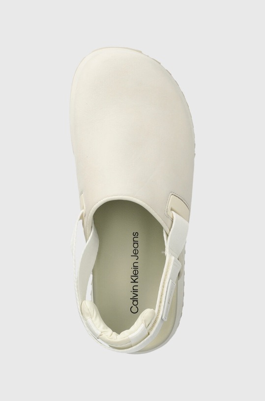 Natikači Calvin Klein Jeans SLING CLOSE TOE FLATFORM BTW bež YW0YW01439