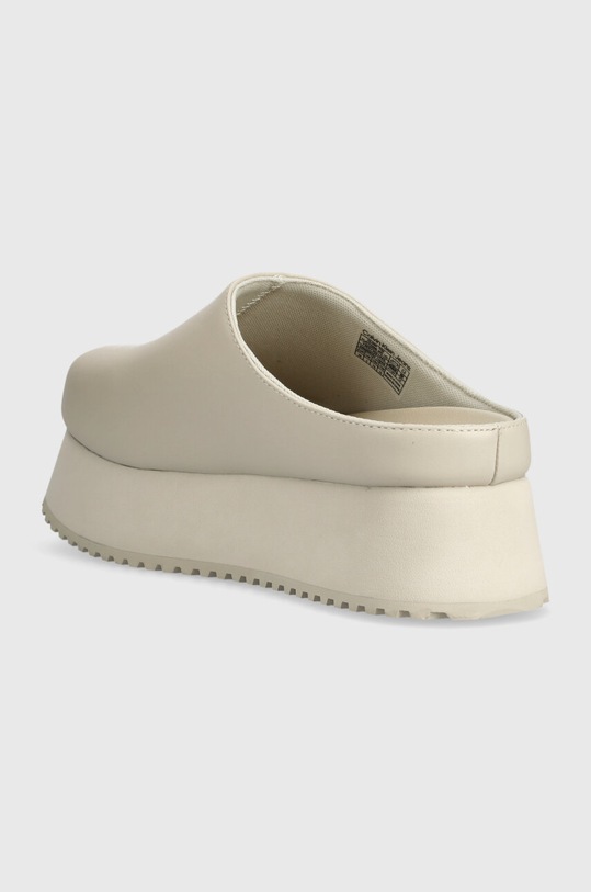 Boty Kožené pantofle Calvin Klein Jeans CLOSE TOE FLATFORM MG UC YW0YW01440 béžová