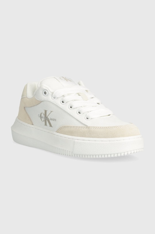 Tenisky Calvin Klein Jeans CHUNKY CUPSOLE LACE SKATER BTW YW0YW01452 béžová SS24