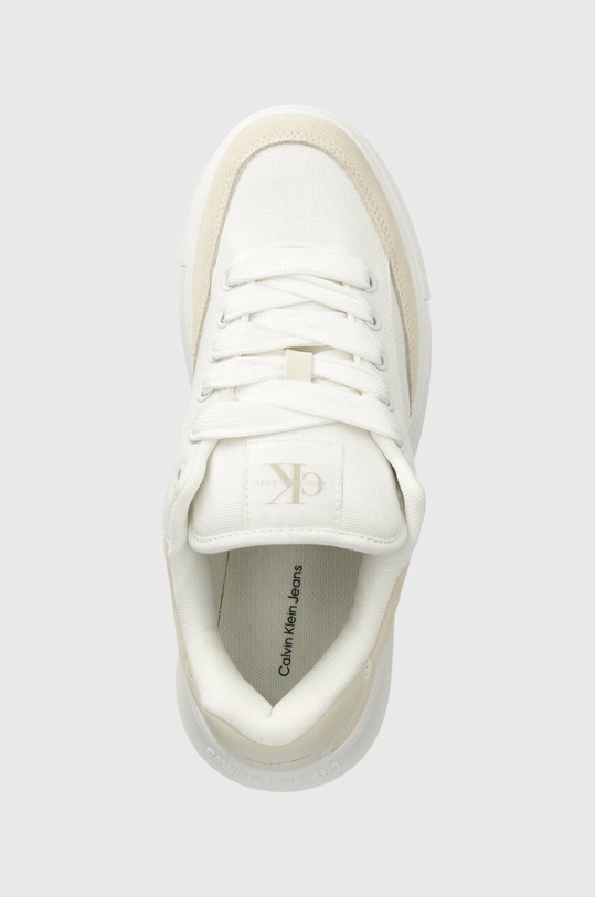 Tenisky Calvin Klein Jeans CHUNKY CUPSOLE LACE SKATER BTW béžová YW0YW01452