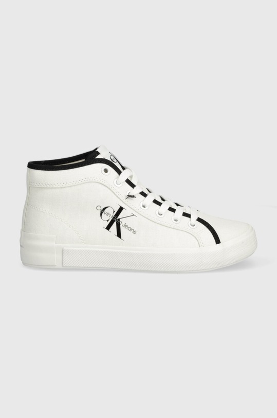 Calvin Klein Jeans trampki SKATER VULCANIZED HIGH CS ML MR YW0YW01454 biały SS24