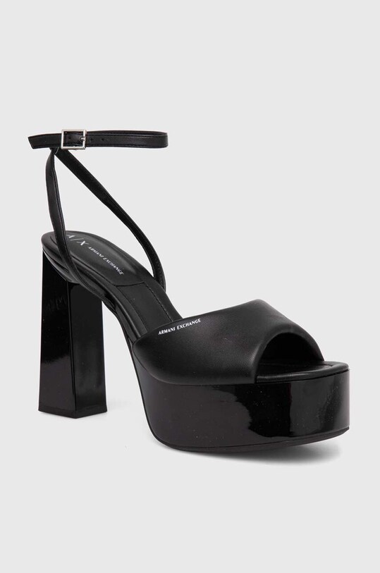 Armani Exchange sandały słupek czarny XDP052.XV841.00002