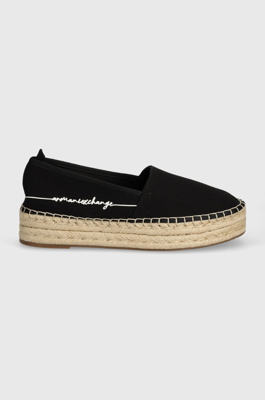 Armani Exchange espadrile XDS005.XV846.00002 negru SS24