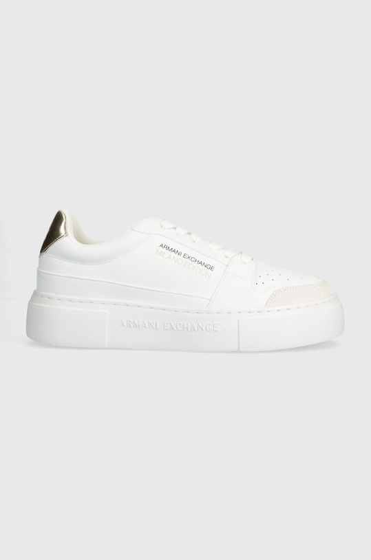 Armani Exchange sneakersy skóra zamszowa biały XDX157.XV838.K702