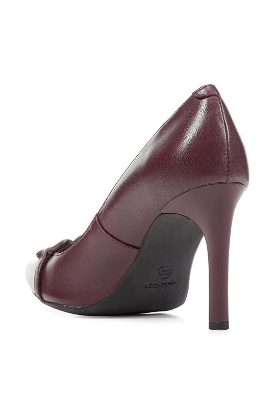 Geox szpilki skórzane D FAVIOLA A bordowy D358UA.000TU.C7011