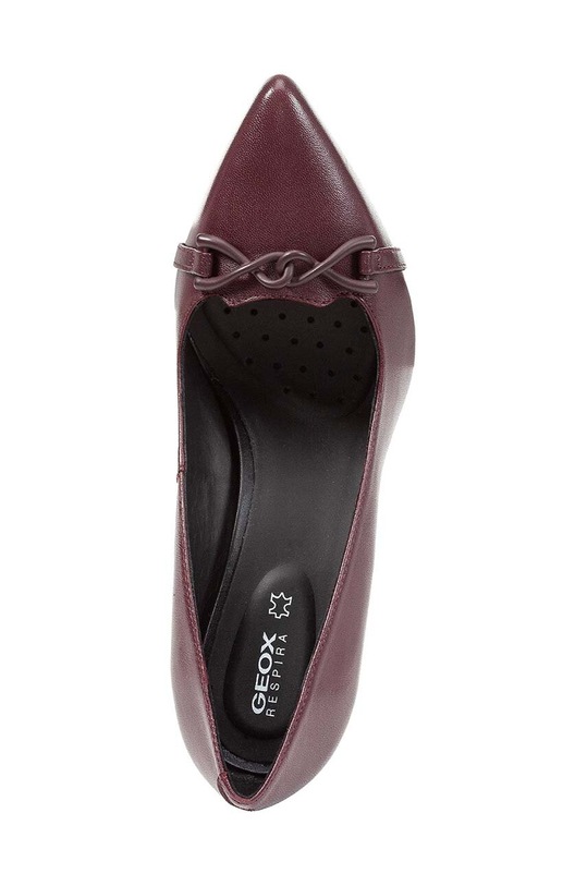 Geox szpilki skórzane D FAVIOLA A D358UA.000TU.C7011 bordowy