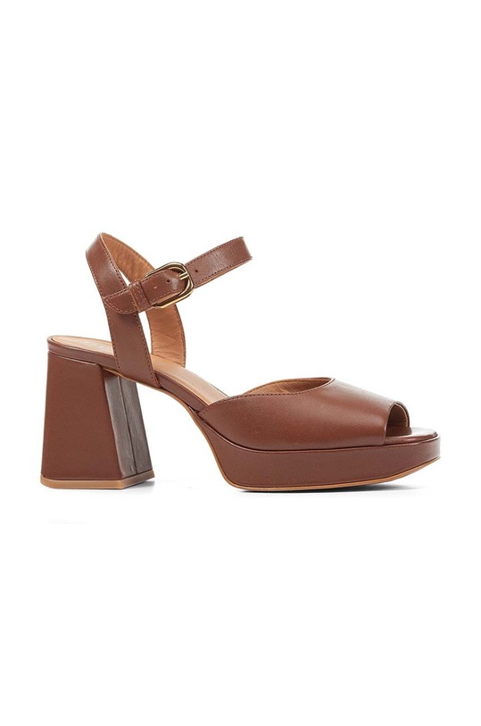 Geox sandale de piele D SOLEDEA A gros maro D36RHA.00043.C0013