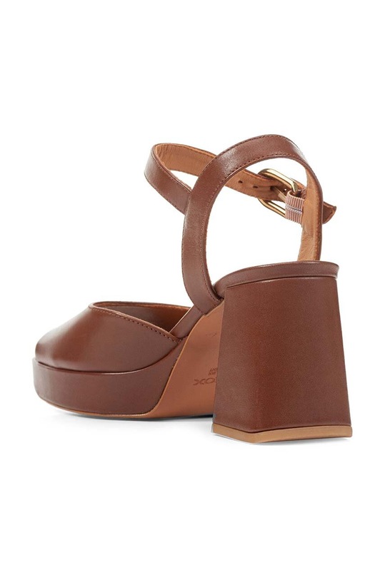 Δερμάτινα πέδιλα Geox D SOLEDEA A καφέ D36RHA.00043.C0013