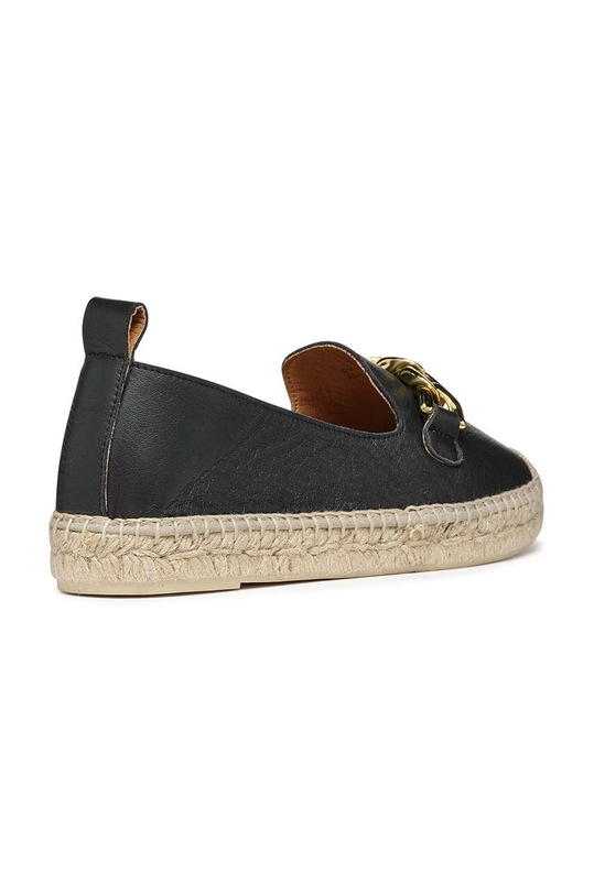 Obuwie Geox espadryle skórzane D LAMPEDUSA A D36V0A.00085.C9999 czarny