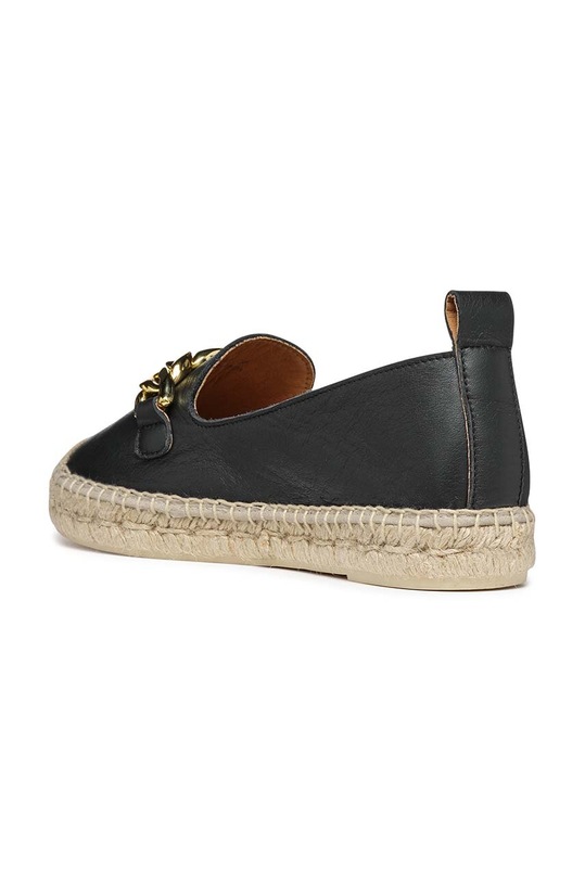 Geox espadryle skórzane D LAMPEDUSA A czarny D36V0A.00085.C9999