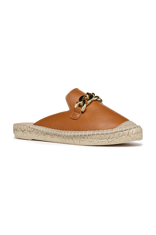 Geox espadryle skórzane D LAMPEDUSA B D36V0B.00085.C6001 brązowy SS24