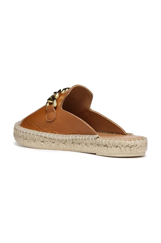 Geox espadryle skórzane D LAMPEDUSA B brązowy D36V0B.00085.C6001
