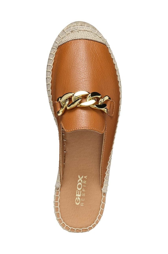 Geox espadryle skórzane D LAMPEDUSA B D36V0B.00085.C6001 brązowy