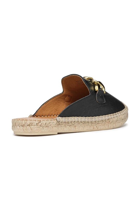 Obuv Kožené espadrilky Geox D LAMPEDUSA B D36V0B.00085.C9999 čierna