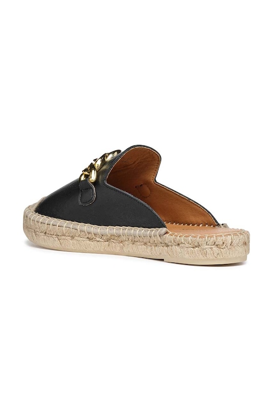 Geox espadryle skórzane D LAMPEDUSA B czarny D36V0B.00085.C9999