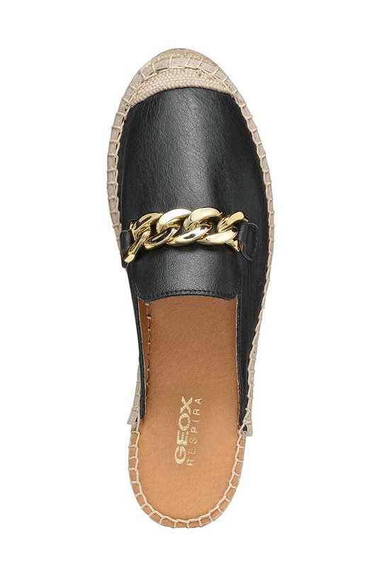 Geox espadryle skórzane D LAMPEDUSA B D36V0B.00085.C9999 czarny