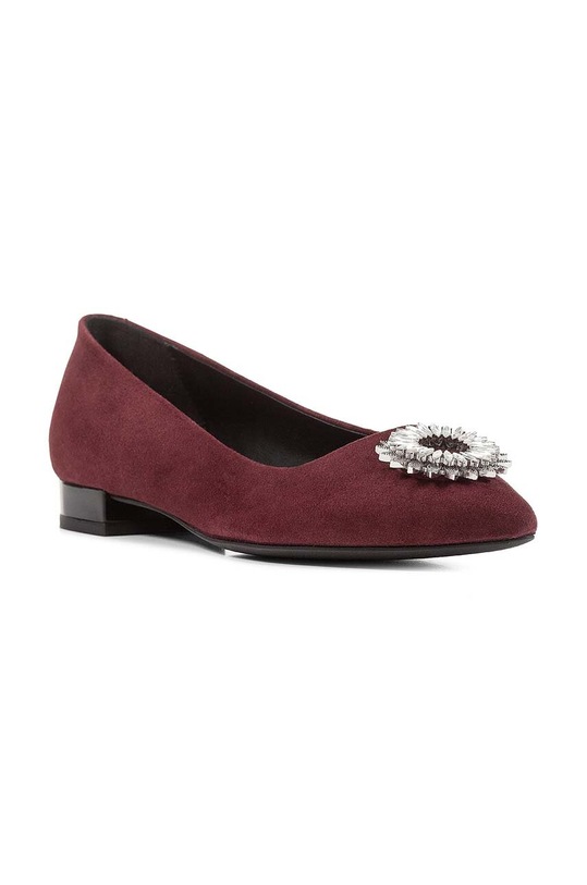 Semišové baleríny Geox D CHARYSSA A D369BA.00021.C7016 burgundské SS24