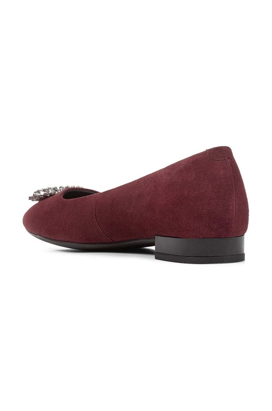 Semišové baleríny Geox D CHARYSSA A burgundské D369BA.00021.C7016