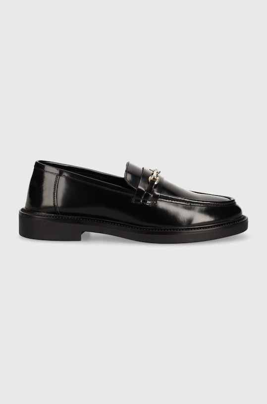 Steve Madden mokasyny skórzane Huddles SM11002911.017 czarny SS24