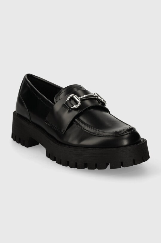 Steve Madden mocasini de piele Lando-CN SM11002936.017 negru SS24