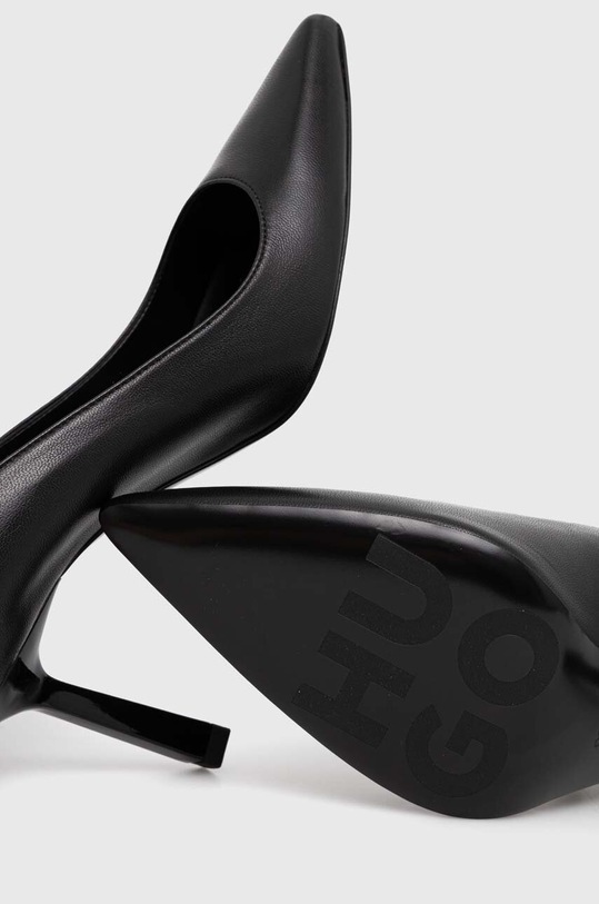 Kožené lodičky HUGO Katniss černá 50516789.001