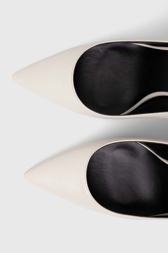 HUGO szpilki skórzane Katniss szary 50516789.102