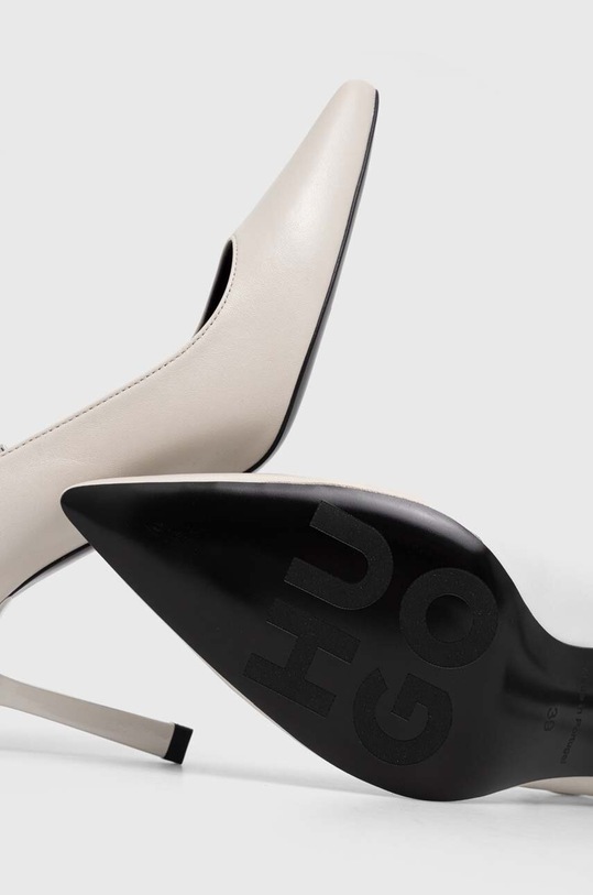 HUGO szpilki skórzane Katniss 50516789.102 szary