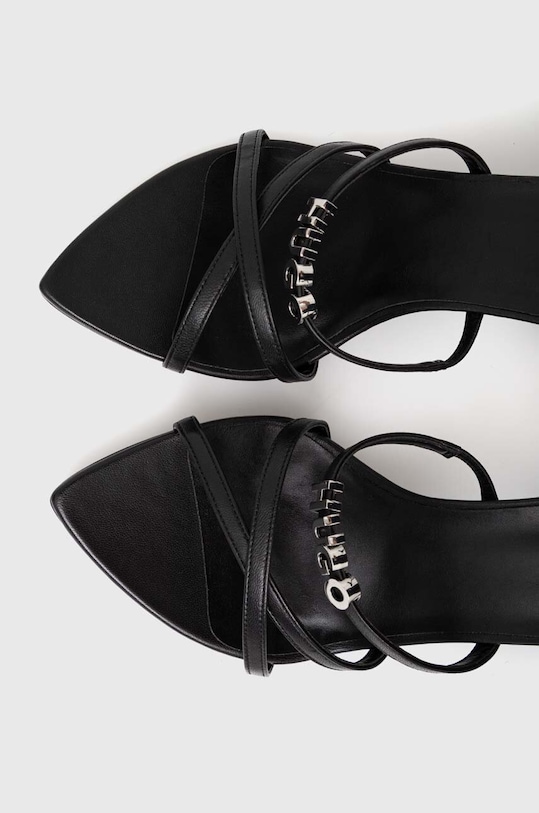 HUGO sandały skórzane Katniss czarny 50517417.001