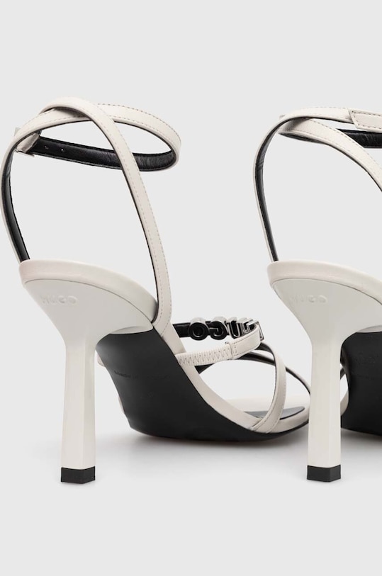 Obuv Kožené sandále HUGO Katniss 50517417.102 sivá