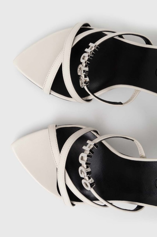 Kožené sandále HUGO Katniss sivá 50517417.102