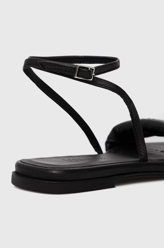 Kožené sandály HUGO Ellye 50517494.001 černá SS24